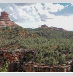 Panorama der Red Rocks Red Rocks