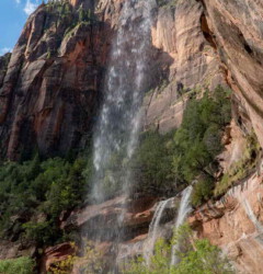 Zion NP - Waterfall Zion NP
